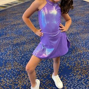 Shimmering Purple Showcase Dress for Kids